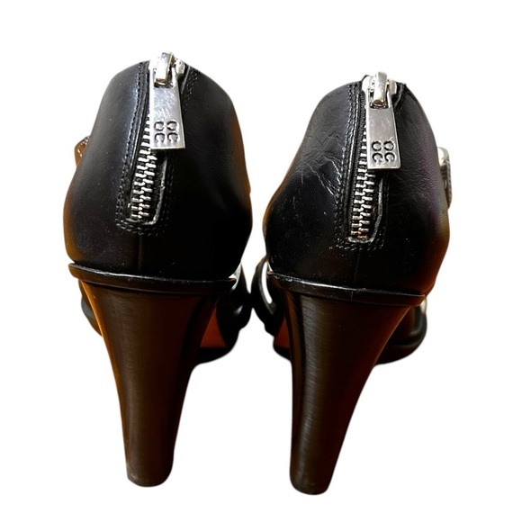 Coach Tawnee Vachetta Leather Snakeskin Strappy Sandals Size 8.5 - Picture 7 of 12